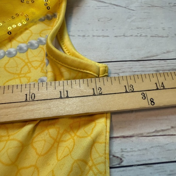 Disney Princess Belle Dress Beauty And The Beast Costume Girls Size Small 6/6X - Picture 8 of 11